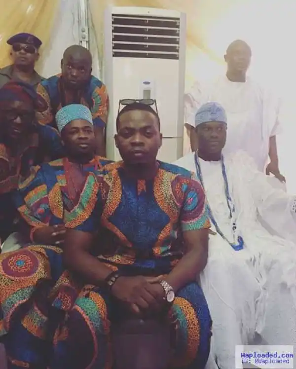 Photo Of Olamide With Ooni Of Ife & Oba Saheed Elegushi